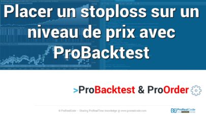 Placer un stoploss sur un niveau de prix