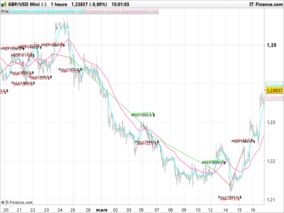 Display profit and loss on price chart with a custom indicator